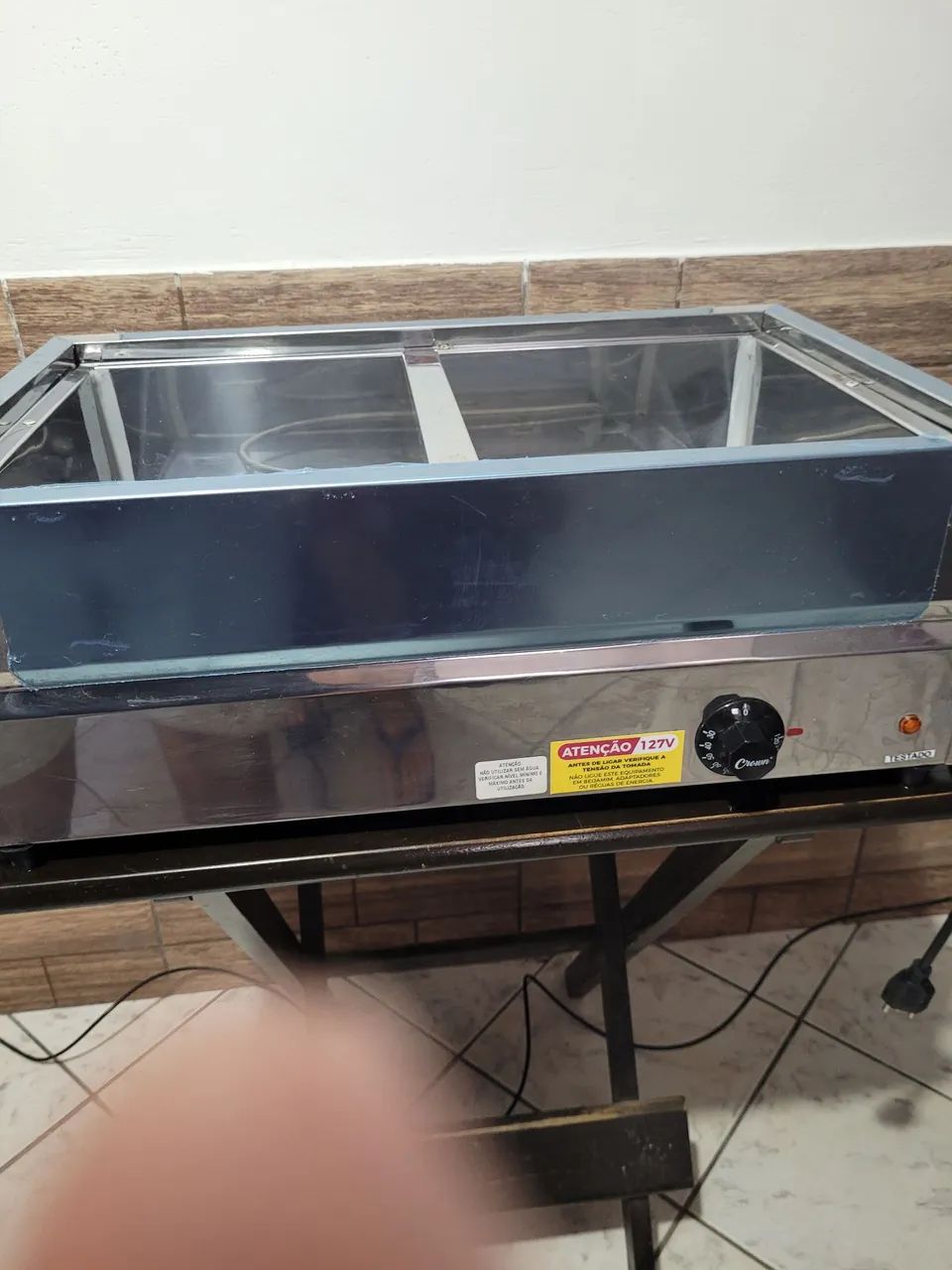 Vendo esse Rechaud elétrico, banho maria Novo. - Foto 2