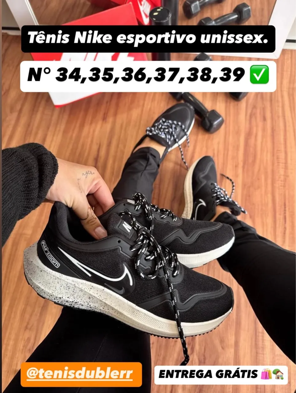 Tênis Nike esportivo unissex 34 ao 39 disponível