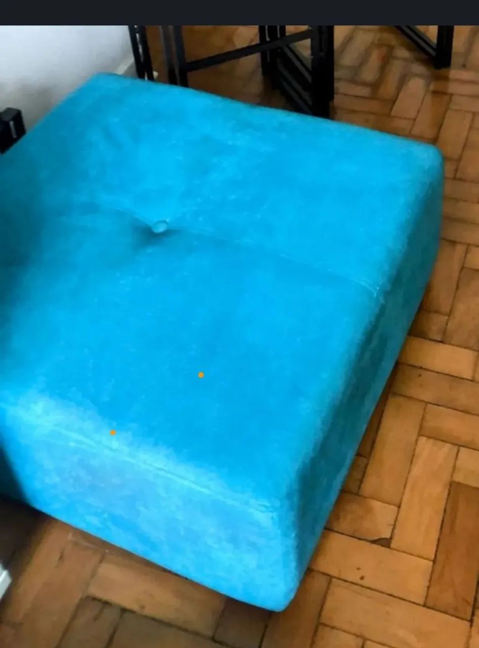 Puff tipo modulo - Turquesa - Tok&Stok 80x80  - Foto 2