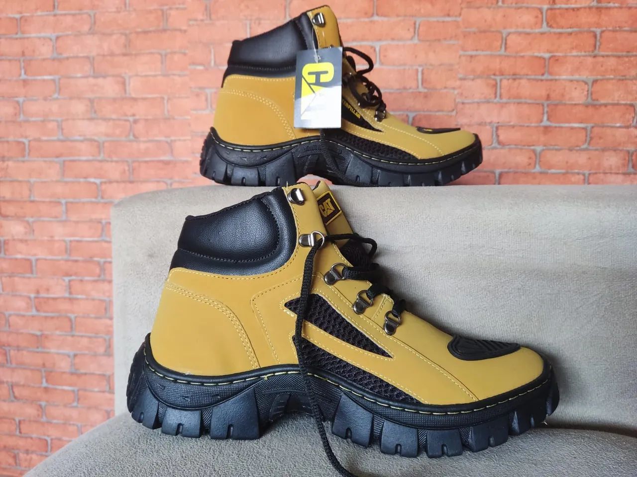 Bota Caterpillar Amarela - Conforto e Estilo!