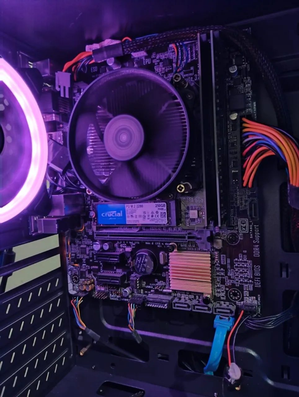 Kit Placa mãe + i5 7500 + 16gb de ram + SSD 250gb