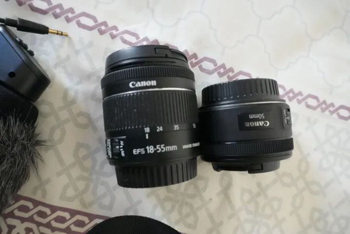 Canon sl3 com kit - lentes, led, microfone, lapela, bateria - Foto 3