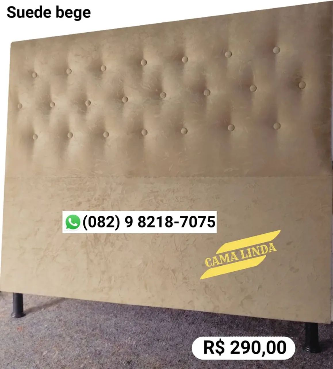 CABECEIRAS BAÚ BASE COLCHÕES PUFFS CAMA BOX ENTREGA GRÁTIS  - Foto 4