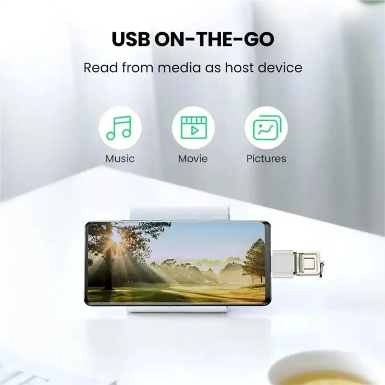 Adaptador USB 3.0 Tipo C para Celular 5Gbps - Foto 4