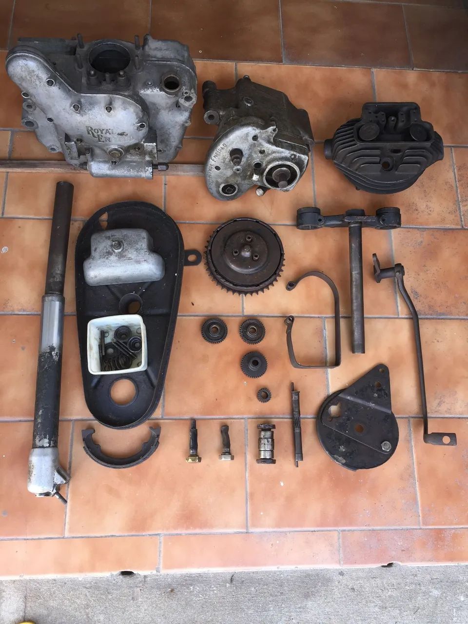 Peças Moto antiga Royal Enfield - Diversas