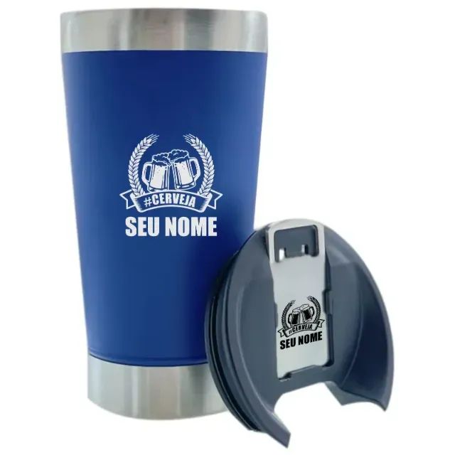 Copo Térmico Inox 473ml Personalizado A Laser - Foto 2