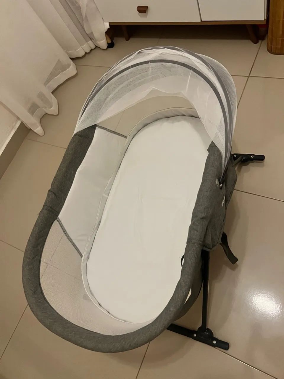 Berço moisés Portátil para Bebê com Mosquiteiro - Foto 3