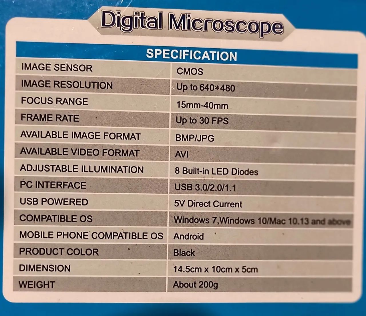 Microscópio Digital USB Zoom 1600x Profissional Técnico Pc - Foto 2