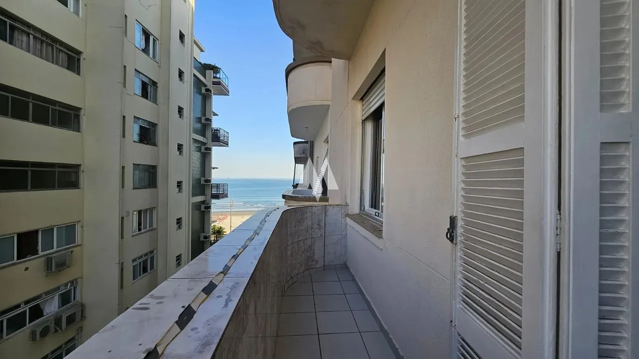 Santos Boqueirão- Apartamento a venda, 3 dormitórios s/vaga frente mar