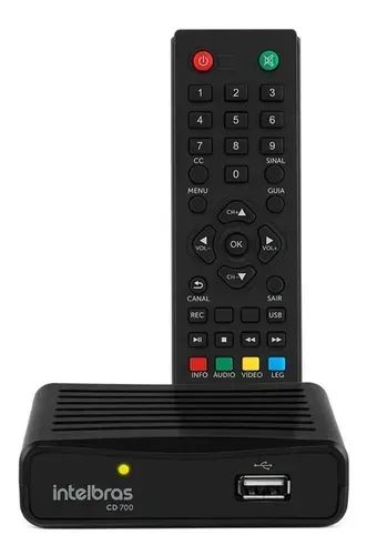 Conversor Digital De Tv Intelbras Com Gravador Cd 700