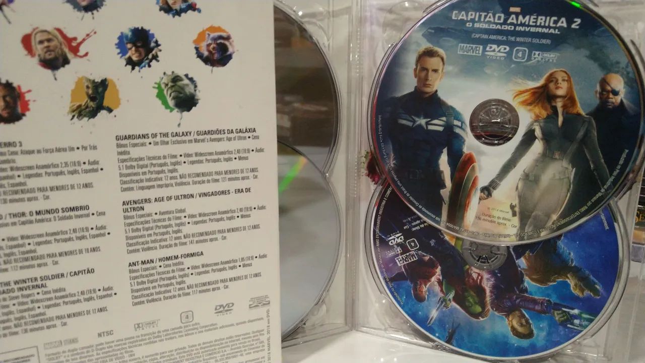 Dvds originais Marvel Fase 2 - Foto 3