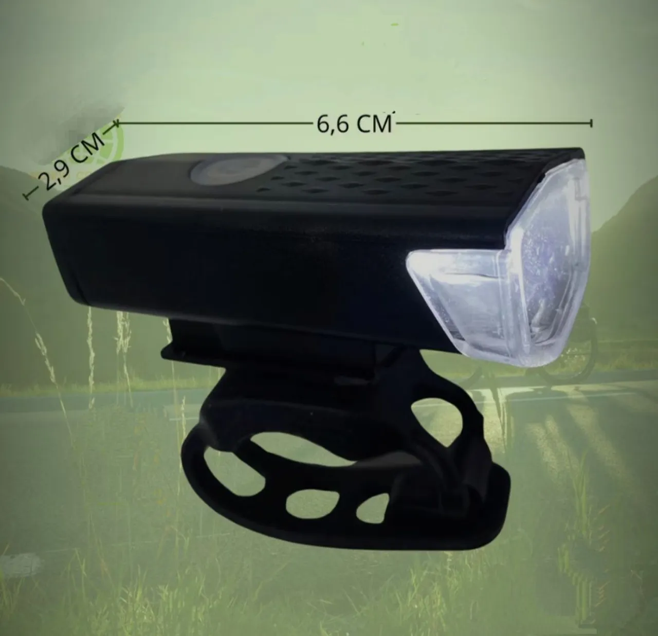 Farol de Bicicleta Potente - 6,6cm