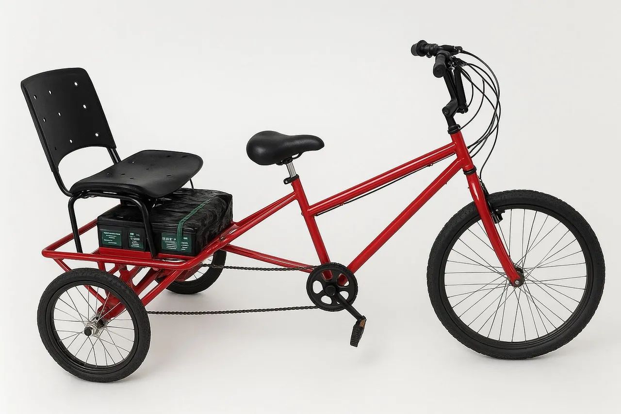 Bicicleta triciclo elétrica - Foto 2