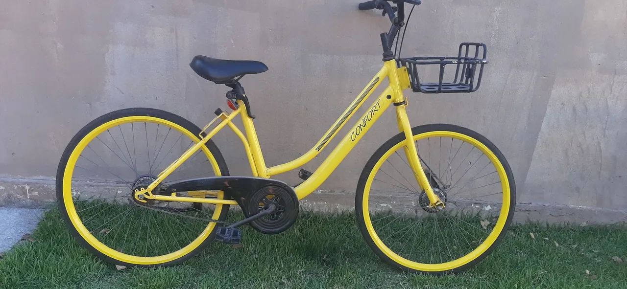 Yellow Bike, perfeita, só pegar e andar