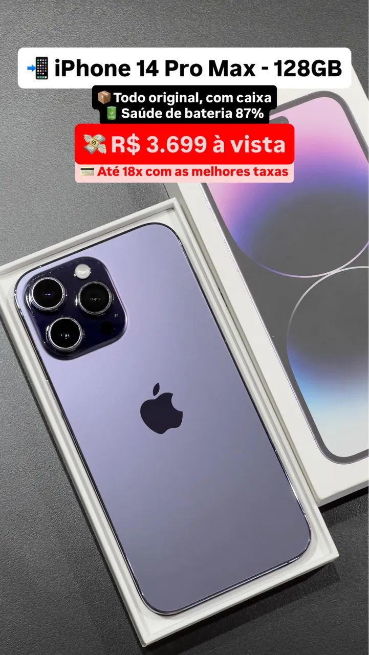 iPhone 14 Pro Max - 128GB - Celulares e Smartphones - Jardim