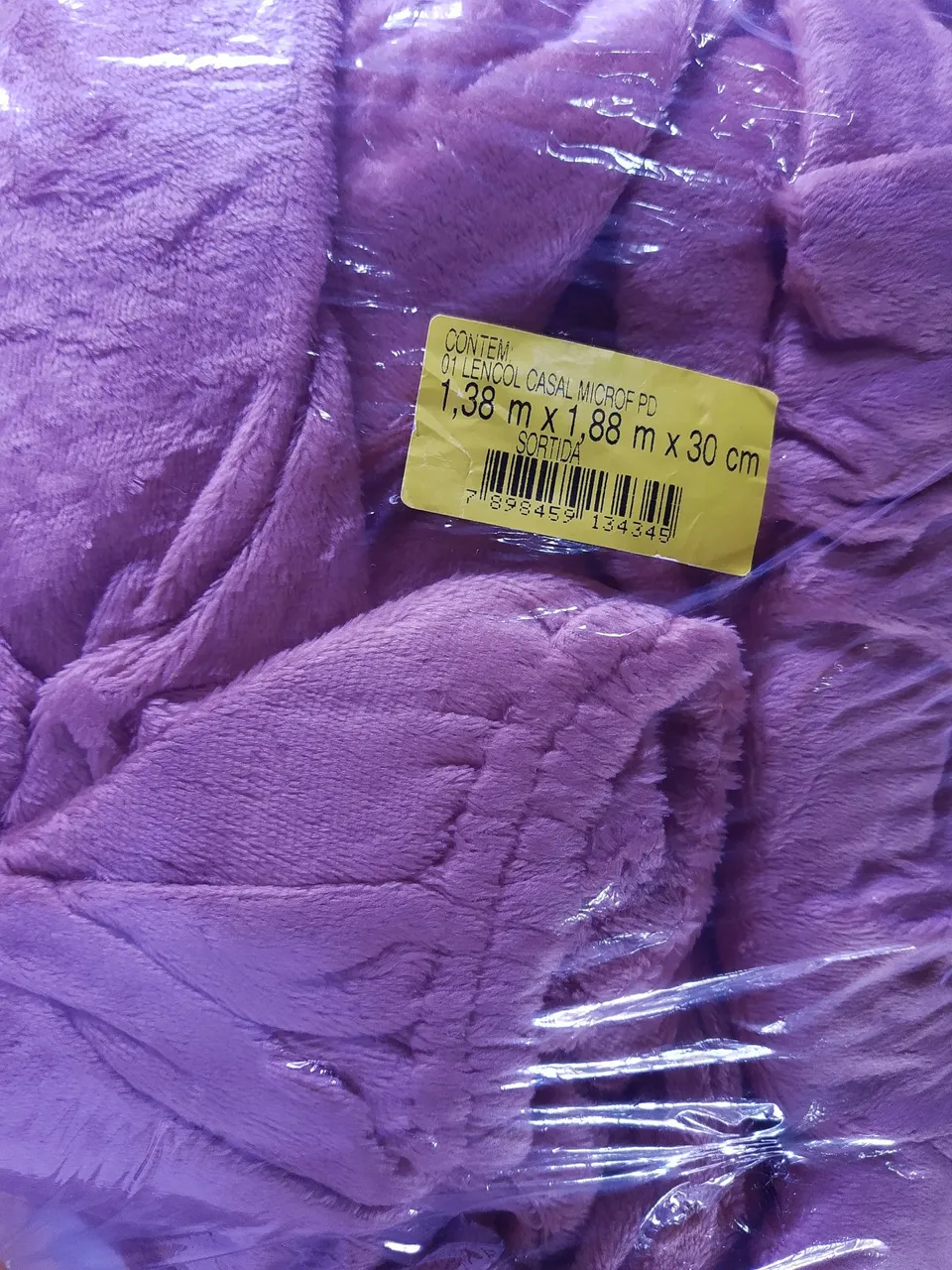 Lençol Plush casal peluciado