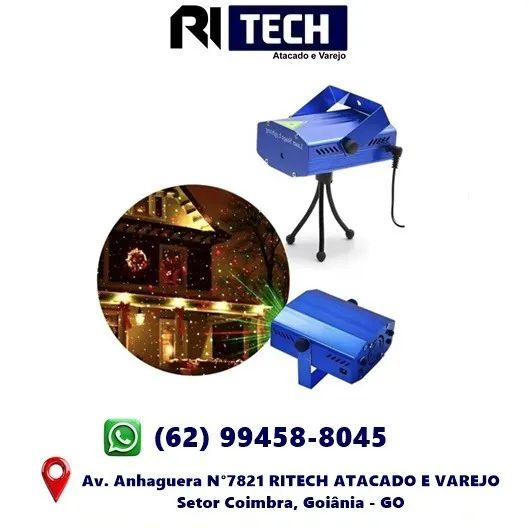 Mini Projetor Led Canhão Laser Com Efeitos Festas
