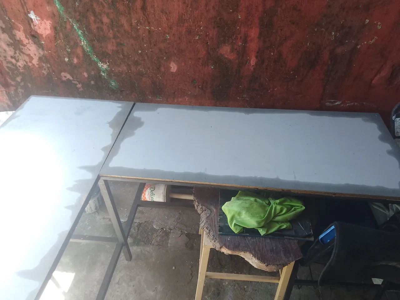 Mesa de trabalho em L
