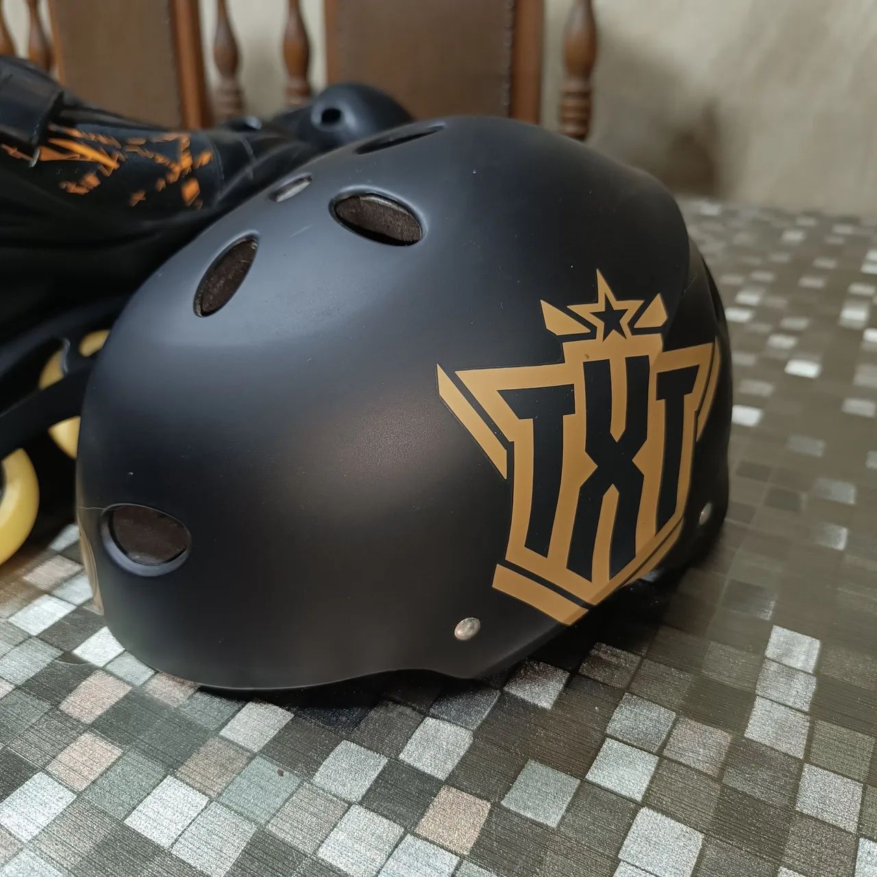 Patins Inline Oxer - Tamanho 42 + protecao individual + capacete Traxart + mochila - Foto 6