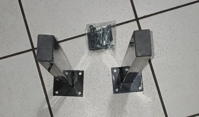 Mão francesa 40cm metal preta