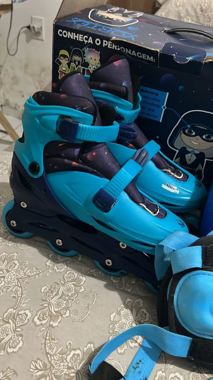 Kit de Patins Mini Travessos Vortex 4 Peças 35/38 - Unik Toys