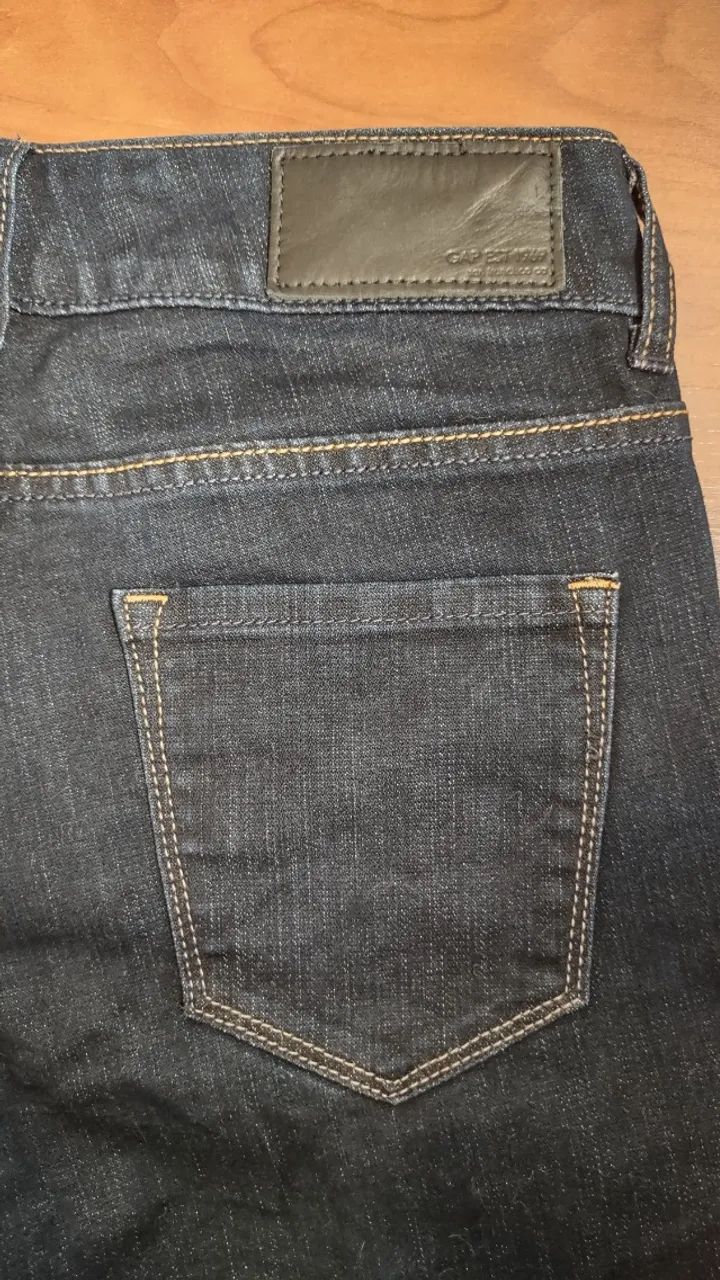 Calça Jeans Azul Escuro - GAP Jeans - Foto 4