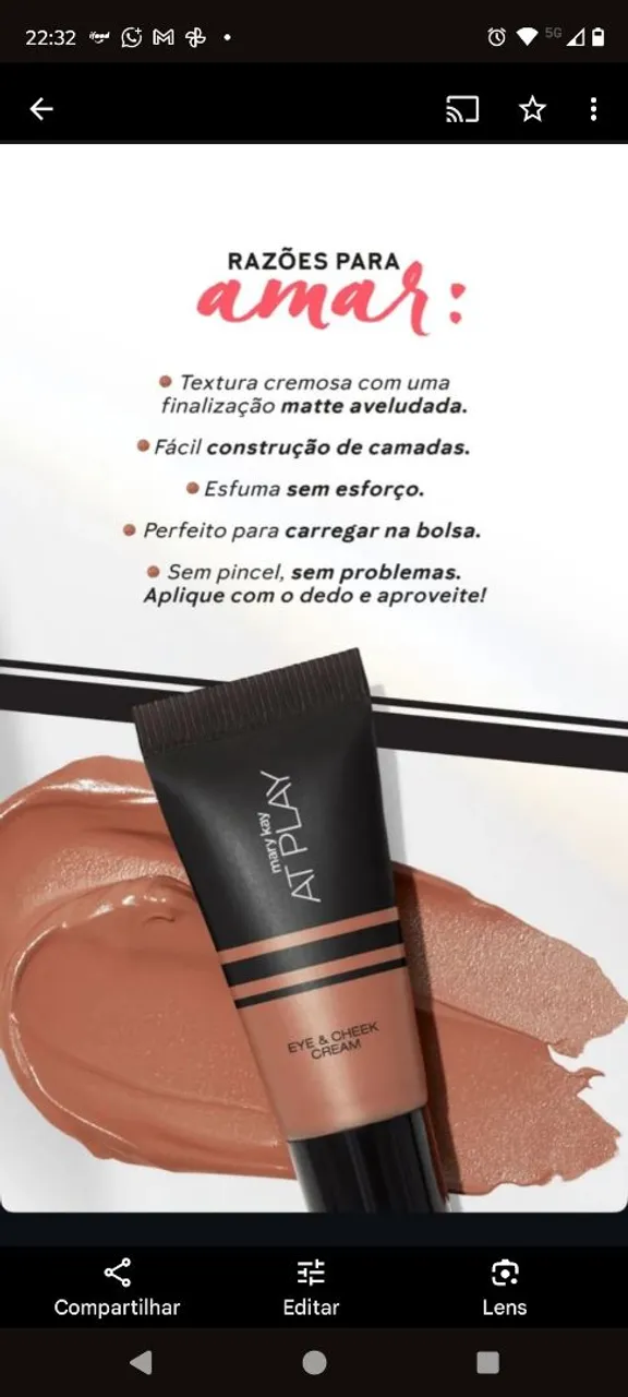 At Play Mary Kay - Cream para olhos e bochechas