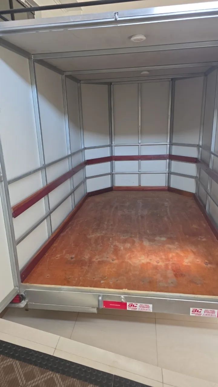 Carretinha Bau!!! Mini Trailer e Cargas!!! 1,50x2,00!!! Nova!!! Sob Encomenda!!! - Foto 5