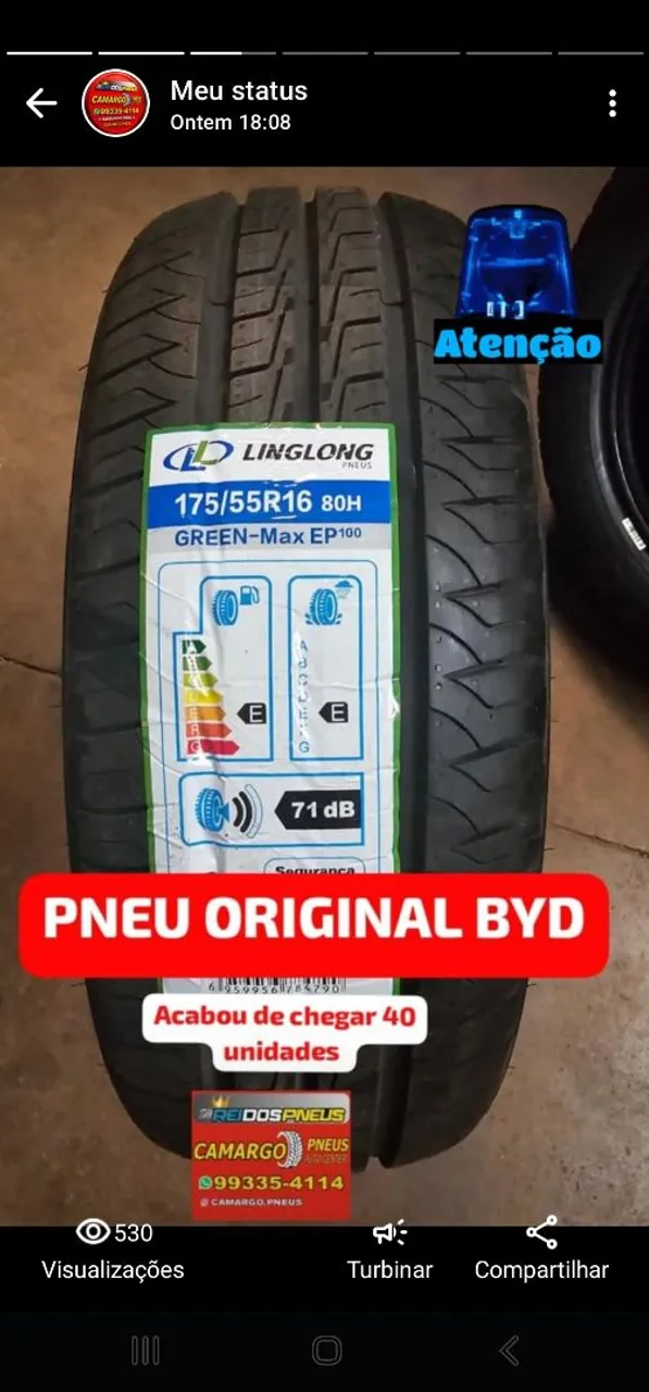 Pneu Original BYD Linglong 175/55R16