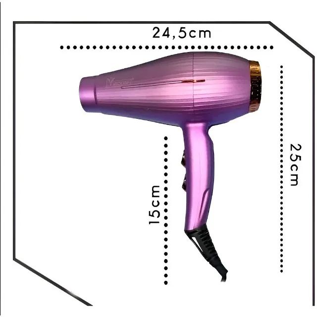 Secador de Cabelo Modelador Difusor de Calor Secagem - Foto 4