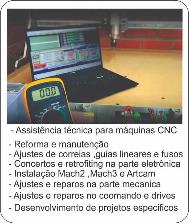 cnc ,manutenção e retofiting e desenvolvimento