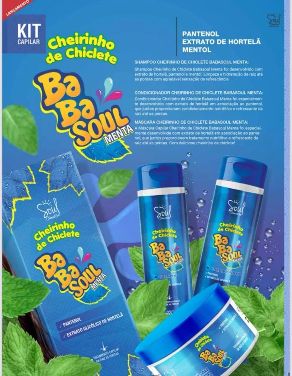 Oportunidade! Compre no Atacado kit Babasoul shampoo, condicionador, máscara de hidratação