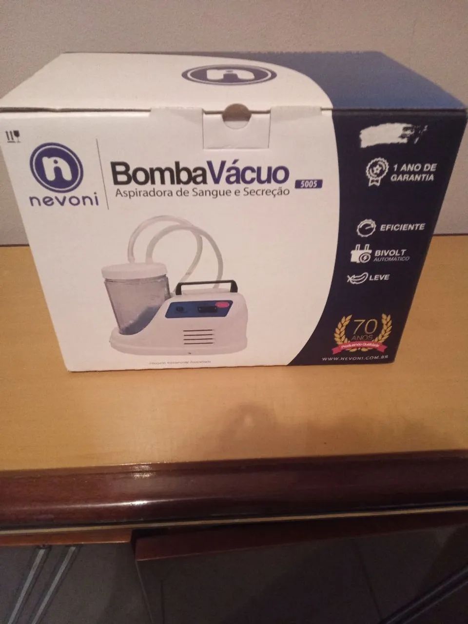 Aspiradora de sangue e secreção 