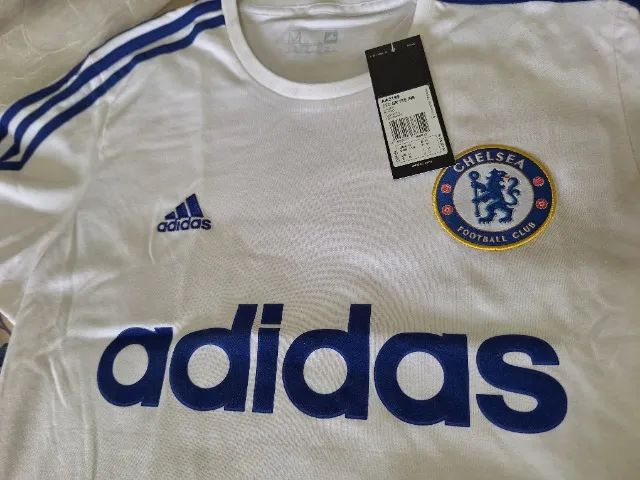 Camisa Adidas Retrô Chelsea Tamanho M Original - Foto 3