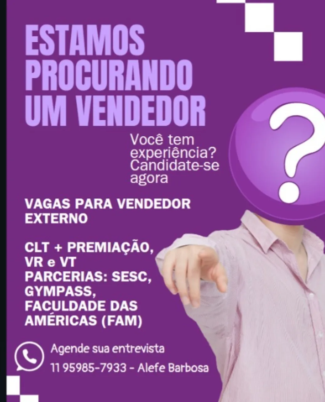 Vendedor Externo - CLT