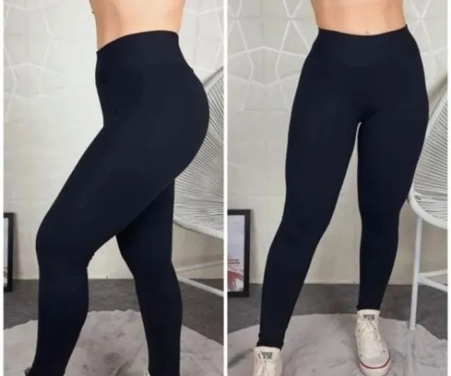Calça Leguing Preta Com Conforto C - Foto 3