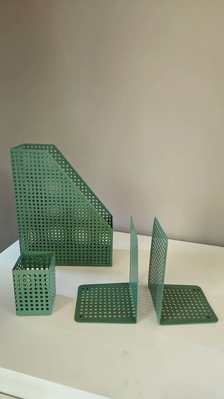 Kit porta objetos escritório 