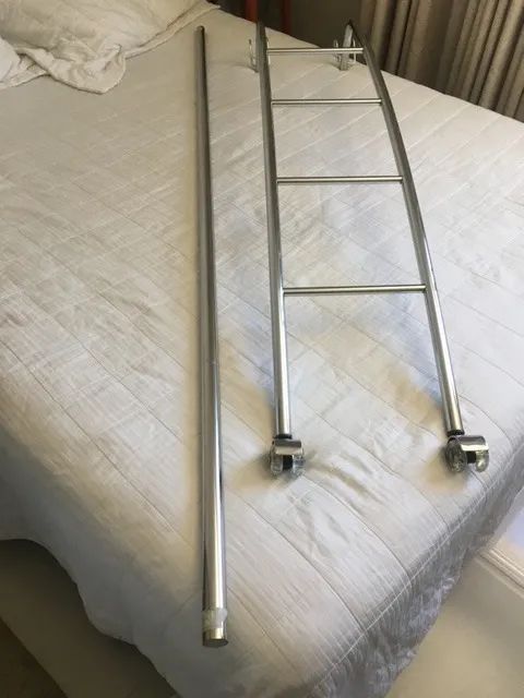 Escada deslizante em inox para beliche - Foto 3