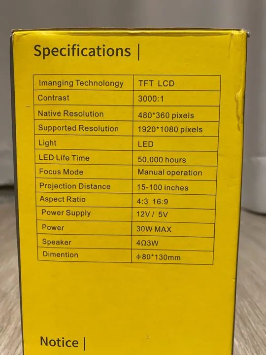 Mini Projetor - cinema em casa - fantástico - Foto 3