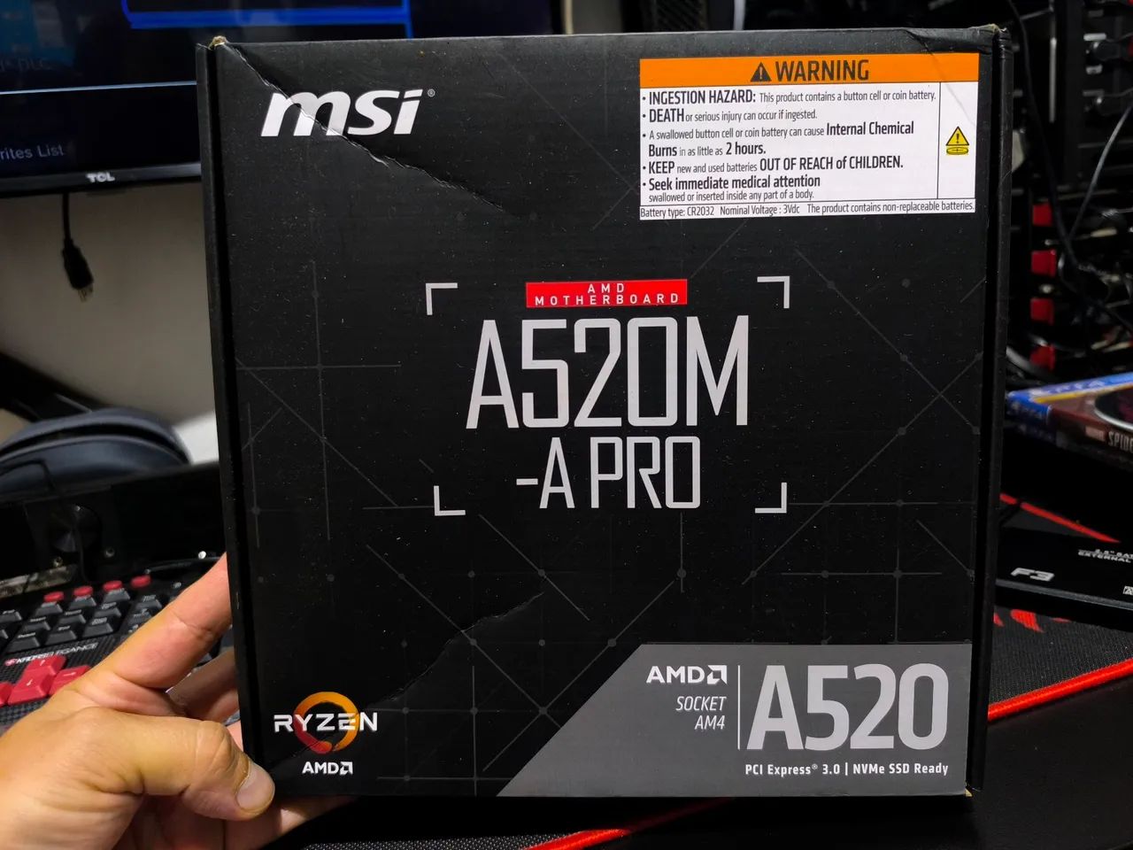Placa mãe MSI a520m a pro AMD am4 Ryzen 
