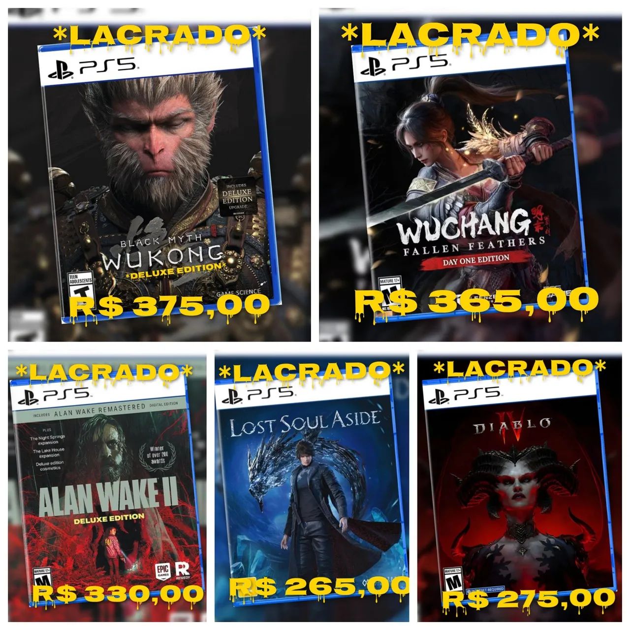 Jogos p/ PS4 e PS5 a partir de: