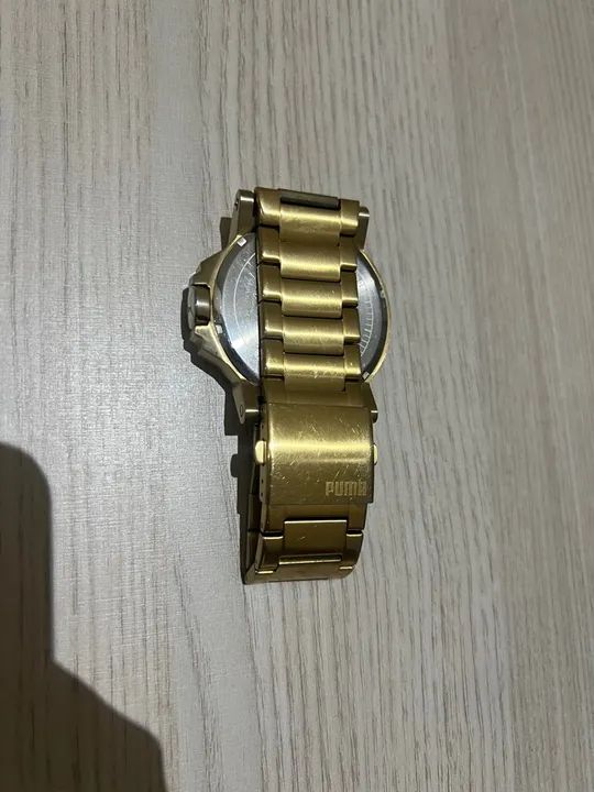 Relógio Puma Original Dourado - Foto 2