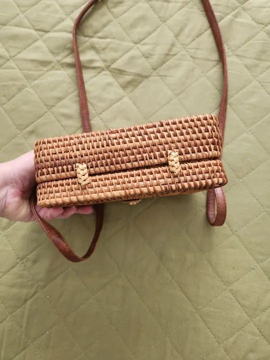 Bolsa de bambu retangular transversal  - Foto 5