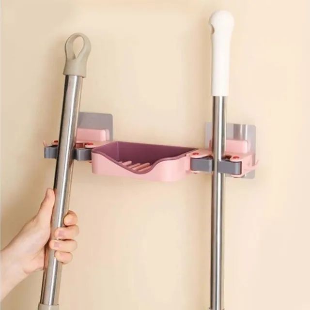 Suporte Para Sabonete Vassoura Rodo Parede Cozinha Banheiro - Foto 6