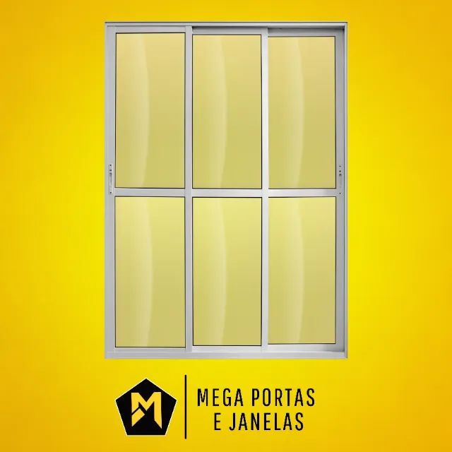Porta Sacada Três Folhas Alumínio Branco