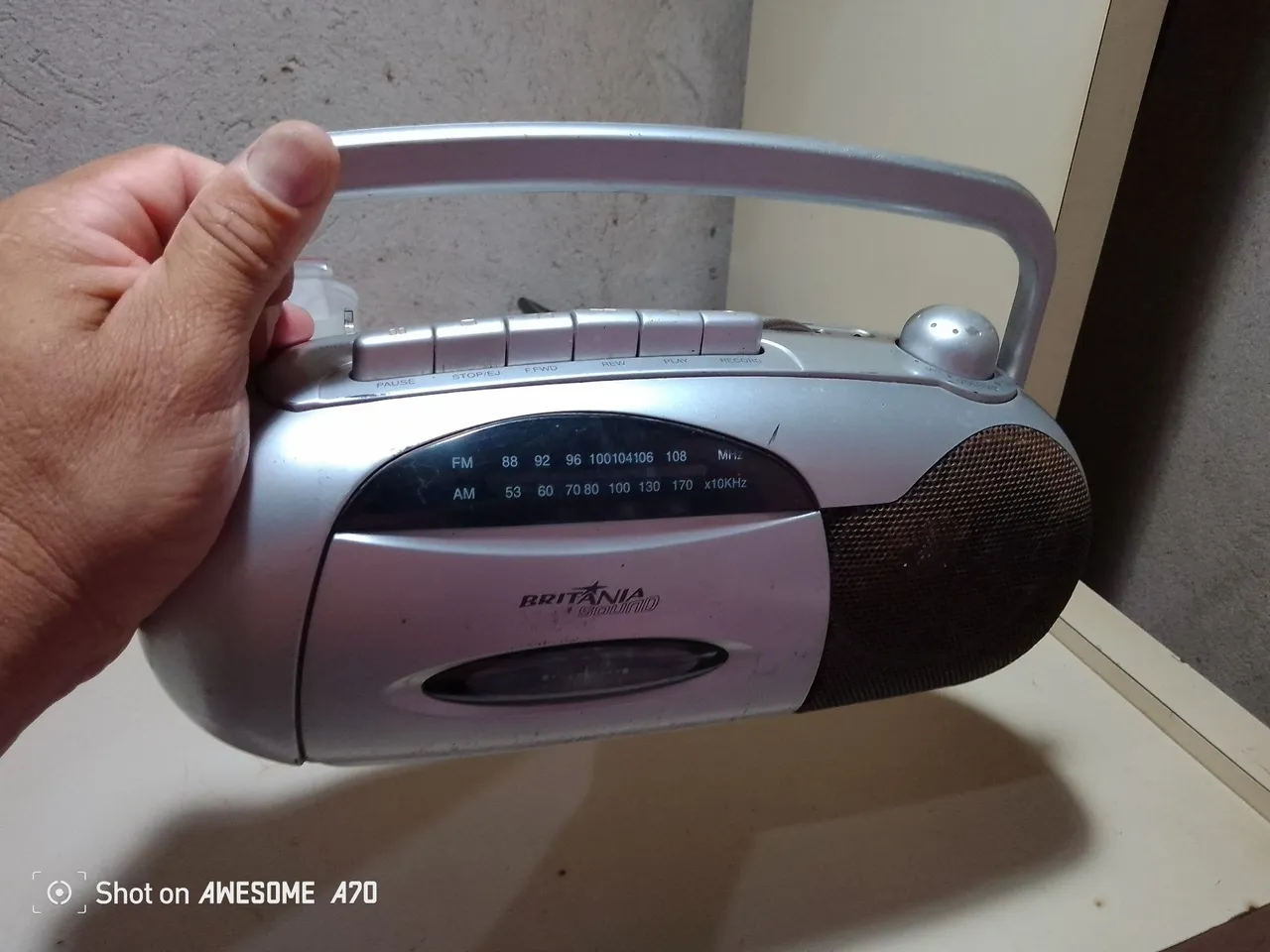 Rádio Gravador Britânia - Usado