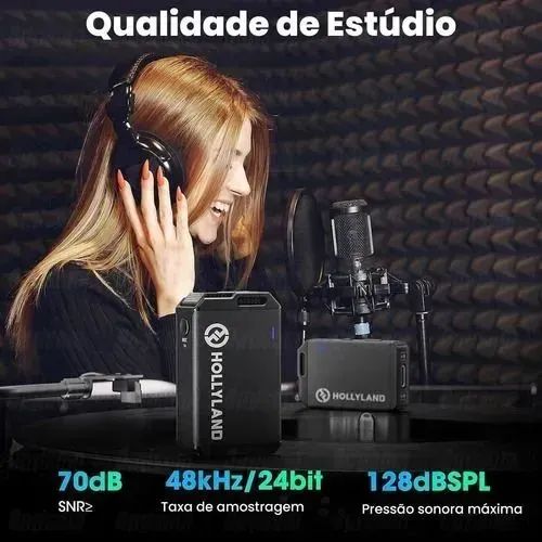 Microfone Hollyland Lark Max Duo Lacrado - Foto 5