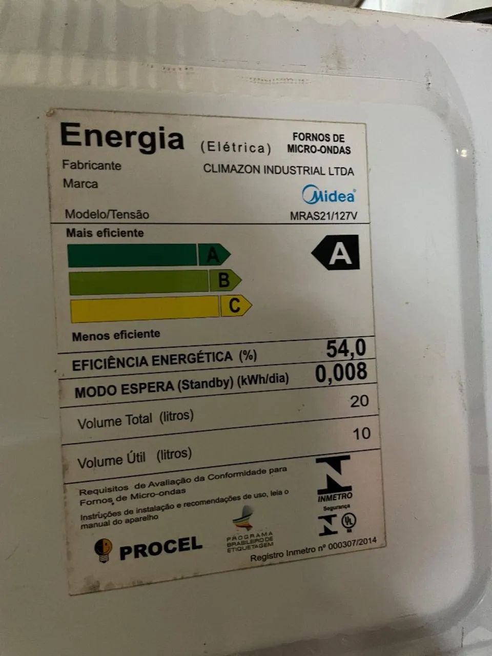 Microondas Midea 20L - Seminovo - Foto 4