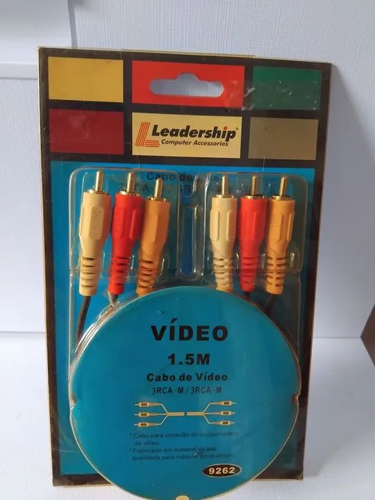 Cabo de video 1.5m 3RCA M / 3RCA M - Foto 3