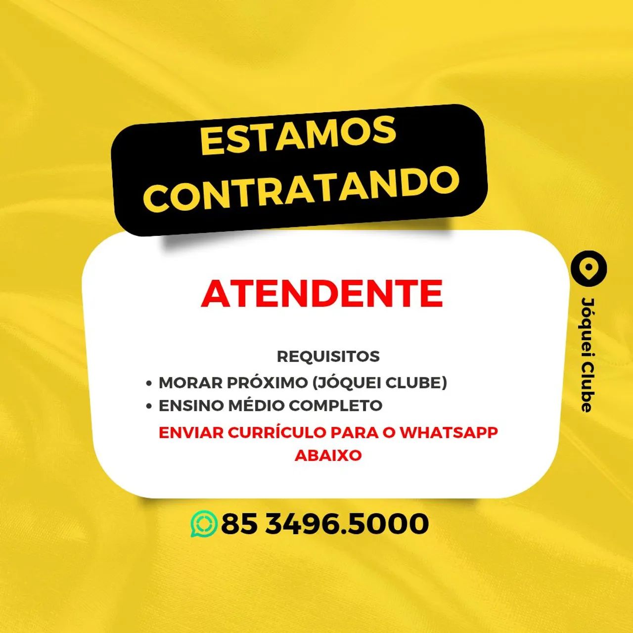 Vaga atendimento 